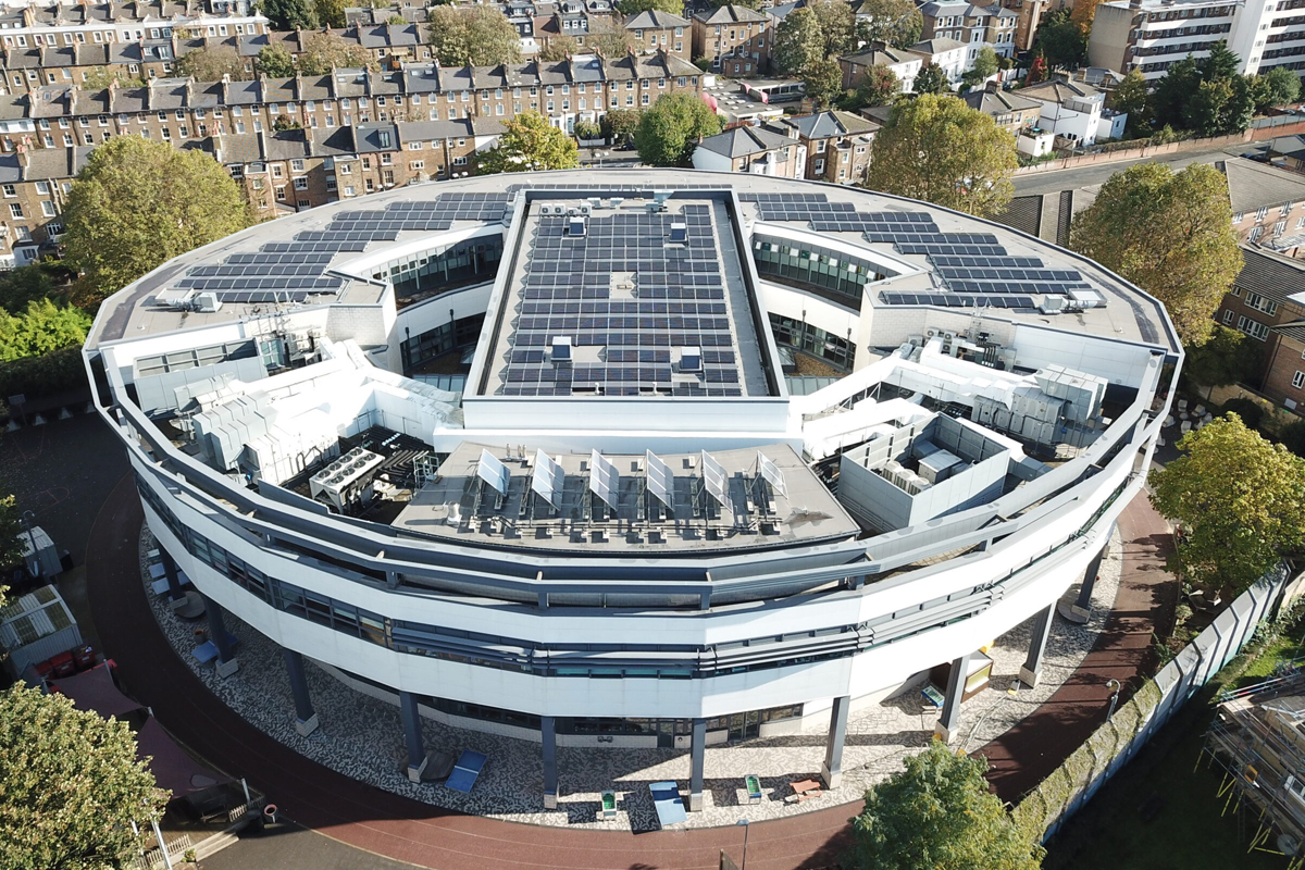 Aerial view of Hammersmith Academy