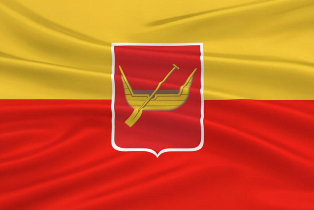 The flag of the City of Łódź