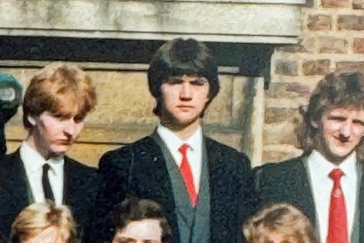 Stefan Fafinski matriculation photograph, St John's College, Cambridge