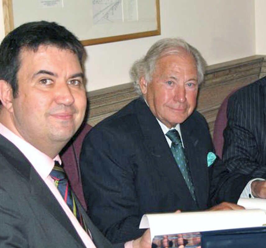 Stefan Fafinski, Bert Morris, Michael Grant signing the funding agreement for HA.